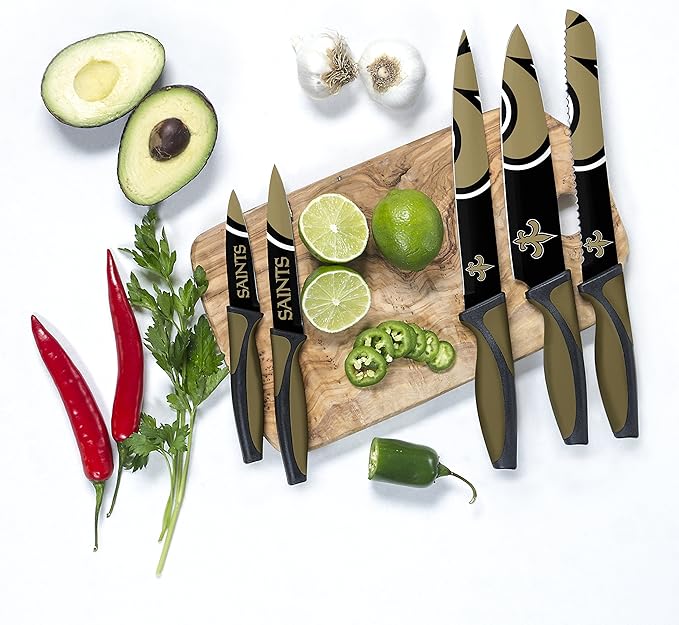 NFL New Orleans Saints 5-Piece Kitchen Knife Set