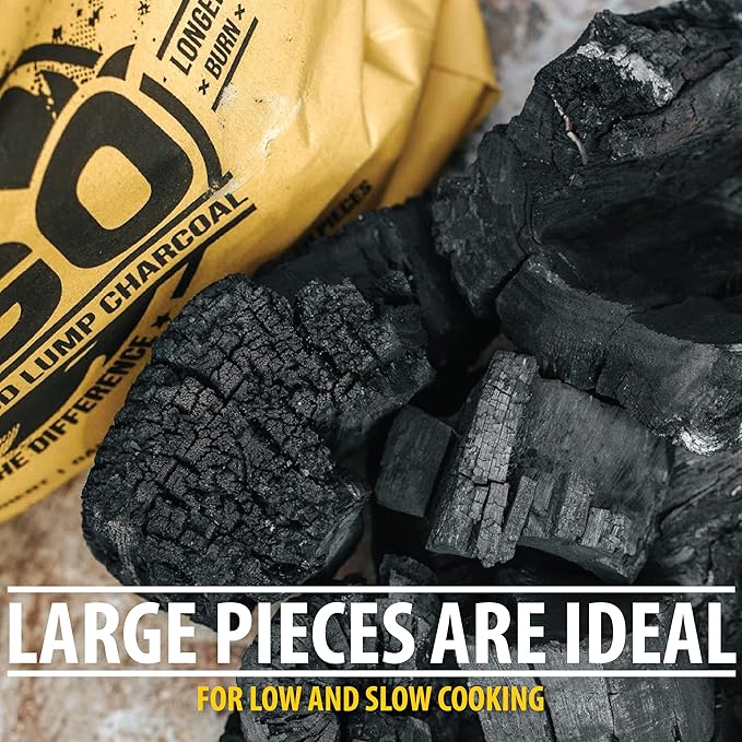 FOGO Super Premium Hardwood Lump Charcoal 17.6 Pound Bag, Fogostarters Natural Fire Starters and Blazaball Bundle