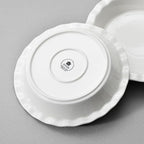 MALACASA Ceramic Pie Pan Set of 2, 9 inch, 40 oz Round Pie Dishes with Fluted Edges, Non Stick, For Quiche, Apple Pies, Pot Pies & More