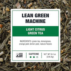 Tiesta Tea - Lean Green Machine Cold Brew, Loose Leaf, Light Citrus Green Tea, Medium Caffeinated Blend, Cold Brew Packets, Makes 64 oz Per Bag (Pack of 10)
