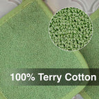 RITZ Terry Potholder & Hot Pad: Heat Resistant, Durable 100% Cotton – Ergonomically Designed for Optimal Grip, Easy-Care Machine Washable, Perfect for Your Kitchen – Cactus Green, 2-Pack