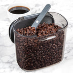 Progressive International ProKeeper+ Clear Plastic Airtight Food Baker's Kitchen Storage Organization Container Canister Set with Magnetic Accessories, 2- Piece Set (Coffee 2-Quart)