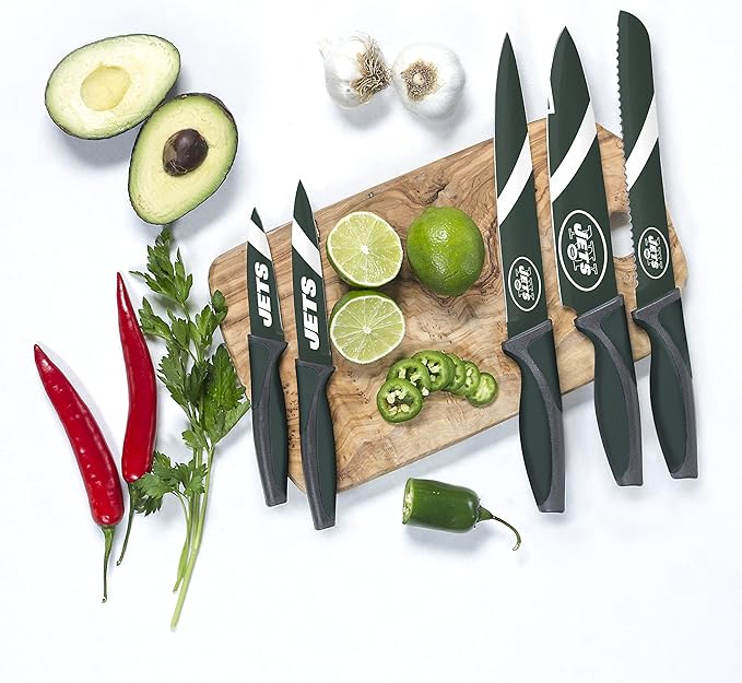 NFL New York Jets 5-Piece Kitchen Knife Set