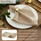 Newbridge Barcelona Luxury Damask Fabric Tablecloth, 60” Wide x 84” Oval, Golden Beige, 100% Polyester, No Iron, Soil Resistant Dining Room, Party and Banquet Table Cover