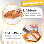 Mountain Grillers Chicken Shredder and Meat Shredder Claws - Effortless Pulled Pork BBQ Claws for Meat Shredding - Versatile 2-Pack Bear Claws for Grill, Smoker, Barbecue - Black