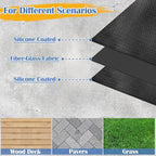 Ogrmar 65 x 48 Inch Under Grill Mats for Outdoor Grill, Indoor Fire Pit/Fireplace Mat, Waterproof Oil-Proof Grill Floor Pads, BBQ Mat Protector for Deck, Patio and Grass (65 * 48 Inch)