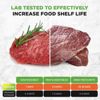 NutriChef Vacuum Sealer | Automatic Vacuum Air Sealing System For Food Preservation w/ Starter Kit | Compact Design | Lab Tested | Dry & Moist Food Modes | Led Indicator Lights (Black), EWE