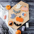 Sweets Indeed Halloween Sugar Sprinkles 4-Pack – 4.52 oz Spooky Sugar Set | White, Orange, Black & Purple Decorating Sugars | Edible Baking Decorations for Cookies, Cupcakes & Cakes
