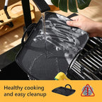 Feekoon Griddle Plate Compatible with Ninja Foodi Grill with Air Fryer (Compatible with Model AG300 AG300C AG301 AG301C AG302 AG400 IG301A), Durable Aluminum Griddle, Multifunctional Oven Grill Plate