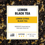 Tiesta Tea - Lemon Black Cold Brew, Loose Leaf, Lemon Citrus Black Tea, Premium High Caffeinated Blend, Cold Brew Packets, Makes 64 oz of Pitcher Per Bag (Pack of 10)
