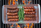Yukon Glory Grill Basket Set, Stainless Steel BBQ 'N Serve 5-Piece with 3 Baskets, Removable Handle & Drip Tray for Vegetables, Fish, Shrimp