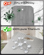 Titanium Cutting Board, Food Grade 100% Pure Titanium Cutting Boards for Kitchen, Non-Toxic Double-Sided Chopping Board, Dishwasher Safe, Easy to Clean – 12 x 9 Inch