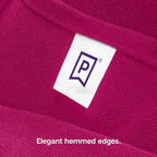 Gee Di Moda Rectangle Tablecloth - 90 x 156 Inch Fuchsia Table Cloth for 8 Foot Table with Floor-Length Drop - Heavy Duty Washable Fabric - 8 Ft Buffet Table, Holiday Party, Wedding & Baby Shower