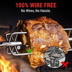 ThermoPro TempSpike 500 ft Wireless Meat Thermometer Digital, Bluetooth Meat Thermometer Wrieless for Beef Lamb Chicken Turkey, Smoker Acccessories for Rotisserie Sous Vide BBQ Oven Air Fryer