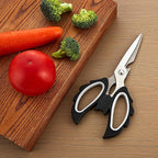 Livin Angel Wings Cat Style Kitchen Ambidextrous Scissors for Women, Large Grip Openings Utensils, Halloween Kitchen Accessories for Vegetables Meat Cutting, Comfortable Ergonomic Fit for Office