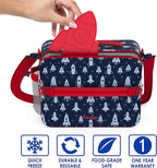 Bentgo Buddies Reusable Ice Packs - Slim Ice Packs for Lunch Boxes, Lunch Bags, and Coolers - Multicolored 4-Pack (Rocket)