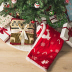 PAVILIA Premium Christmas Sherpa Throw Blanket | Christmas Decoration Gift, Fleece, Plush, Warm, Cozy Reversible Microfiber Holiday Blanket | Red Reindeer - 50x60