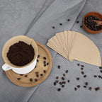 Segarty #2 Cone Coffee Filters, 200 Count Pack Size 2-4 Cup Natural Unbleached Brown Disposable Coffee Filters Paper for Pour Over Coffee Maker