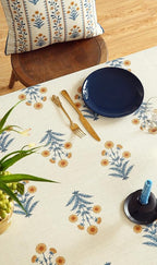 ISAENNE Designer French Pale Yellow Square Tablecloth,Linen Floral Table Cloth,Fall Wrinkle Resistant Decor Tablecloths for Dining Thanksgiving Banquet Kitchen Party,67"*67"-Estevan A