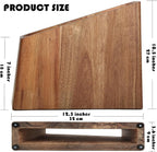 Resafy Magnetic Knife Wooden Block Knife Display Holder Rack Double Side Magnetic Stands with Strong Enhanced Magnets Kinves Strip Magnetic Knife Holder