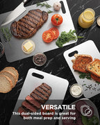 Katuchef Titanium Cutting Board for Kitchen, 100% Pure Titanium Cutting Board Food Grade,Non Toxic chopping board, Dishwasher safe, Easy to Clean Large Size, 16.1”x10”