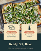 Caraway Nonstick Ceramic Bakeware Set (5 Pieces) - Baking Sheets, Assorted Baking Pans & Storage - Aluminized Steel Body - Non Toxic, PTFE & PFOA Free - Gray