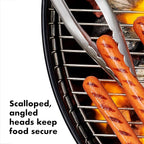 OXO Good Grips Grilling Tools, Tongs and Turner Set, Black