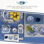 Spode Blue Italian 9.5-Inch Serving Bowl - Elegant Porcelain Tableware for Vegetables, Main Dishes, Entrees, Sides, Salads - Mix & Match Blue Patterned Rim with Dinnerware Sets, Great for Hosting