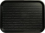 Carlisle FoodService Products CT121603 Café Standard Cafeteria / Fast Food Tray, 12" x 16", Black