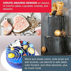 U.S. Cake Supply - Complete Cordless Handheld Airbrush Cake Decorating System, Professional Kit with a Full Selection of 12 Vivid Airbrush Food Colors - Decorate Cakes, Cupcakes, Cookies & Desserts