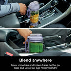 Ninja BC251LD Blast Max Personal Cordless Blender for Smoothies, Blend, Ice Crush, 22 oz. Twist & Go Vessel, Lavender - Certified Refurbished