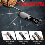 2025 Upgraded Meat Thermometer Digital-1 Second Instant Read Food Thermometer with Large LED Display-IP67 Waterproof Kitchen Thermometer for Grilling and Cooking for Oven, BBQ, Smoker, Candy, Turkey
