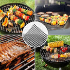 Dailyart Grill Mesh - Set of 5 Non-Stick Mesh Grill, Even Heating, Easy Clean-Up, Reusable and Durable, Perfect Mesh Grill Mat for Outdoor BBQ Accessories, Grill Topper for Outdoor Grill