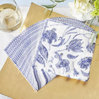 Kate Aspen Blue Willow Paper Plate and Napkin Set - Elegant Disposable Plates for Weddings, Something Blue Before I Do Bridal Shower Decorations, Baby Shower Plates, Tea Party Supplies - 62 Piece