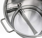 BREWSIE Stainless Steel Home Brew Kettle w/Dual Filtration. Equip with False Bottom Thermometer and Ball Valve for Brewing (8 Gal/ 32 QT)…