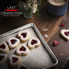 Last Confection 6 Cookie Baking Sheets 9" x 13" - Small Rimmed Aluminum Jelly Roll Trays - Quarter Sheet Pans