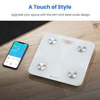 Etekcity Scale for Body Weight, Smart Digital Bathroom Weighing Scales with Body Fat and Water Weight for People, Bluetooth BMI Electronic Body Analyzer Machine, 400lb