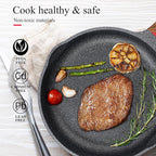 Vinchef Nonstick Frying Pan Anti Scratch,9.5 Inch Skillet Cast Aluminum Cookware, Induction Compatible
