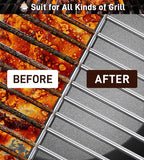 BBQ Grill Cleaning Brush, Heavy Duty Grill Cleaning Brush for Outdoor Grill, 3-Branch Stainless Steel Bristles Cleaner for Easier and Effective Clean, BBQ Tools for Gas/Charcoal Grilling Grates