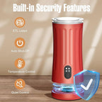 Milk Frother, 4-in-1 Electric Milk Frother and Steamer, Automatic Hot and Cold Foam Maker and Milk Warmer for Coffee, Latte, Cappuccino, Macchiato, Hot Chocolate(Cardinal Red)