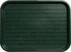 Carlisle FoodService Products CT121608 Cafe Standard Plastic Cafeteria/Fast Food Tray, NSF Certified, BPA Free, 16" Length x 12" Width, Forest Green (Pack of 24)