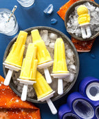 ZOKU Space Ice Pop Molds, 6 Rocket and Astronaut-shaped Popsicles Molds in One Tray with Reusable Popsicle Sticks, BPA-free