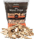 Camerons All Natural Bourbon Oak Wood Chips for Smoker -260 Cu In Bag, Approx 2 lbs- Kiln Dried Coarse Cut BBQ Grill Wood Chips for Smoking Meats - Barbecue Smoker Accessories - Grilling Gifts for Men