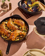 Caraway Cast Iron Skillet - 12” Enameled Cast Iron Pan With 3 Layer Enamel Coating - No Seasoning Required - Compatible With All Stovetops - Free From Forever Chemicals - Cream