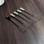 Mini Whisks 7 inch 5Pcs cat paw Stainless Whisk, Hand Egg Mixer for Flour Cake Egg, Kitchen Cooking Baking Use Whisk