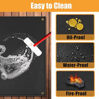 TOHONFOO 80 x 48 in Large Grill Mats for Outdoor Grill - BBQ Grill Mats to Protect The Deck, Patio, Pavers - Easy to Clean Grilling Mats - 1mm