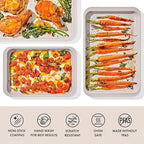OXO Good Grips Non-Stick Pro Ceramic Coated Metal Bakeware 3-Piece Sheet Pan Set – Biscuit
