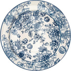 Godinger Dinnerware Set Banbury Porcelain Dinner Plate, Salad Plate, Soup Bowl - 12 Piece Set