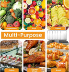 6 Pack Big Size Baking Sheet Pan, Aluminum Commercial Cookie Sheet Pan, Durable & Anti-Stick 15”x 21”