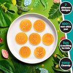 Animal Mini Pancake Pan - Make 7 Unique Flapjack Zoo Animals, Including a Elephant, Giraffe and More- Nonstick Pan Cake Maker Griddle for Breakfast Fun & Easy Cleanup, Xmas Holiday Breakfast or Gift